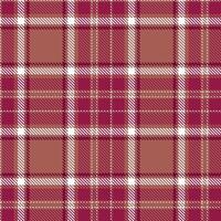 Modern Seamless Tartan in Metallic Pinkish Brown tones Textile Design vector