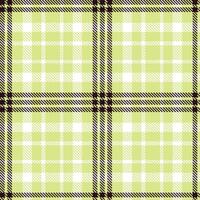 Modern Seamless Tartan in Pastel Greenish Beige tones Textile Design vector