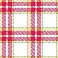 Deep Ruby and Pale Greenish Beige Seamless Tartan Textile Design vector