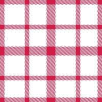 Modern Rich Ruby Seamless Tartan Textile Design vector