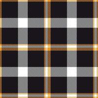 Iridescent Mango and Muted Almost Black Seamless Tartan Textile Design vector