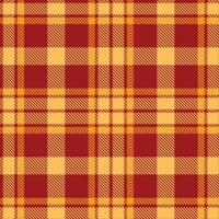 Modern Seamless Tartan in Dusty Mango tones Textile Design vector