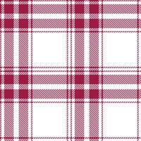 Modern Dusty Cranberry Seamless Tartan Textile Design vector