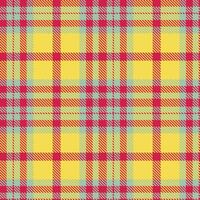 Soft Ruby and Metallic Greenish Grey Seamless Tartan Textile Design vector
