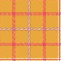 Modern Seamless Tartan in Neon Faded Red tones Textile Design vector
