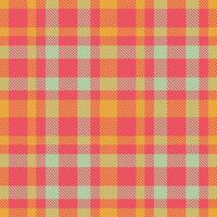 Cool Faded Red and Iridescent Butterscotch Seamless Tartan Textile Design vector