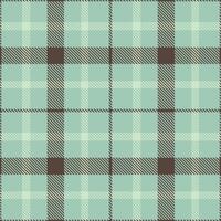 Smoky Pale Teal Seamless Tartan with Cool Charcoal Grey accents Textile Design vector