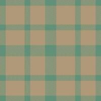 Dusty Slate Green Seamless Tartan with Soft Taupe accents Textile Design vector