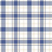 Modern Seamless Tartan in Muted Off White tones Textile Design vector