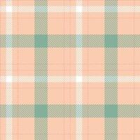 Modern Soft Light Peach Seamless Tartan Textile Design Variant 1435 vector