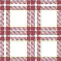 Modern Soft White Seamless Tartan Textile Design Variant 1559 vector