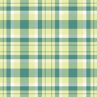 Metallic Light Tan Seamless Tartan with Muted Dusty Teal accents Textile Design vector