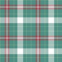Modern Seamless Tartan in Soft Dusty Teal tones Textile Design vector