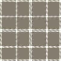 Metallic Beige Seamless Tartan with Muted White accents Textile Design vector