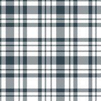 Modern Seamless Tartan in Dark Charcoal Grey tones Textile Design Variant 1724 vector