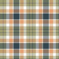 Warm White and Deep Stone Seamless Tartan Textile Design vector