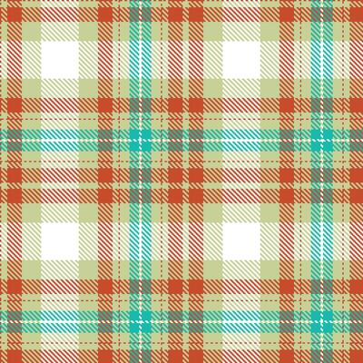 Deep Beige Seamless Tartan with Iridescent Rust accents Textile Design
