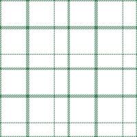 Modern Seamless Tartan in Deep Dark Sage tones Textile Design vector