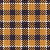 Iridescent Dull Orange Seamless Tartan with Muted Dark accents Textile Design vector