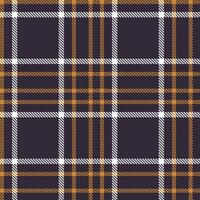 Soft Dark and Cool Dull Orange Seamless Tartan Textile Design vector