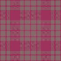 Muted Mulberry and Muted Reddish Grey Seamless Tartan Textile Design vector