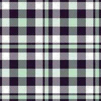 Soft Midnight and Deep White Seamless Tartan Textile Design vector