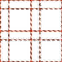 Modern Seamless Tartan in Dark Deep Orange tones Textile Design vector