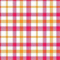 Modern Light Tangerine Seamless Tartan Textile Design Variant 2094 vector