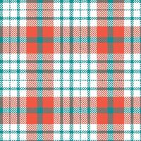 Modern Seamless Tartan in Bright Dark Cyan tones Textile Design 386 vector