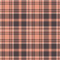 Modern Soft Blush Seamless Tartan Textile Design vector