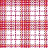Neon Purplish Red Seamless Tartan with Soft White accents Textile Design vector