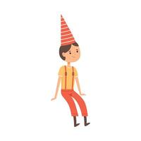Tom Thumb Character from Fairy Tale Illustration vector