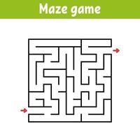 Maze game with arrow and arrow vector