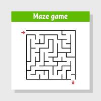 Maze game with arrow vector