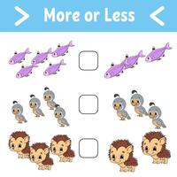 A counting game for children with animals vector