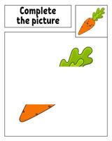 A carrot with a green face and a green carrot vector