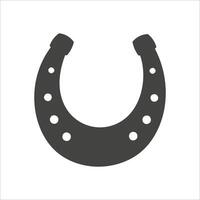Horseshoe icon isolated on white background vector