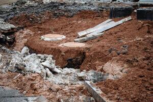 Construction dirt and rocks harm the environment by disrupting vital geological processes, affecting natural landscapes and ecosystems, resulting in serious ecological consequences photo