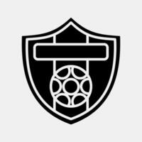 Icon team. Football and soccer elements. Icon in glyph style. vector