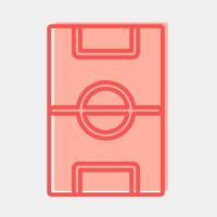 Icon field. Football and soccer elements. Icon in two tone style. vector