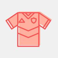 Icon jersey. Football and soccer elements. Icon in two tone style. vector