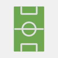 Icon field. Football and soccer elements. Icon in flat style. vector