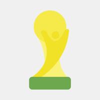 Icon trophy. Football and soccer elements. Icon in flat style. vector