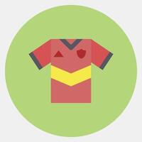 Icon jersey. Football and soccer elements. Icon in color mate style. vector
