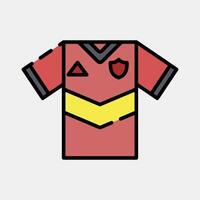 Icon jersey. Football and soccer elements. Icon in filled line style. vector