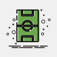 Icon field. Football and soccer elements. Icon in MBE style. vector
