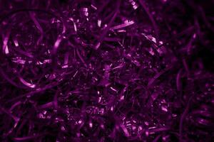 violet steel shavings with visible details. background or texture photo