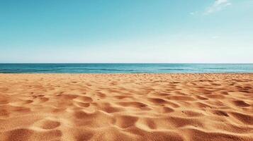 Tranquil sunset beach scene tropical location nature photography serene background wide-angle viewpoint photo