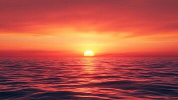 Sunset over the ocean scenic seascape nature photography tranquil background view photo