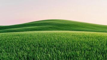 Serene green hills landscape background peaceful nature scene tranquil environment wide viewpoint photo